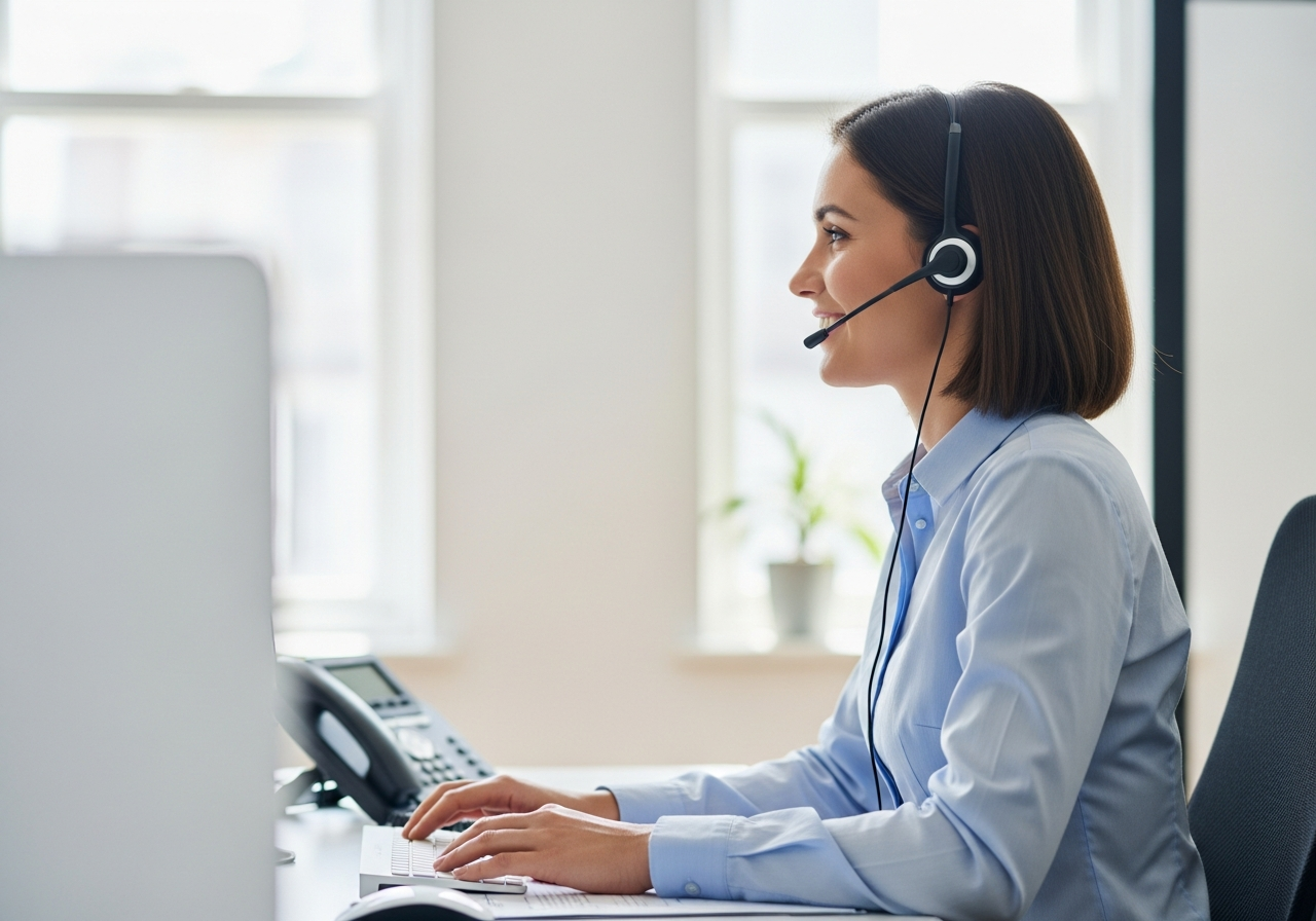 Friendly customer service team member ready to help with your enquiry